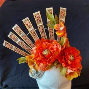 Tiki Pinup Floral Headpiece Viva Oasis Burlesque